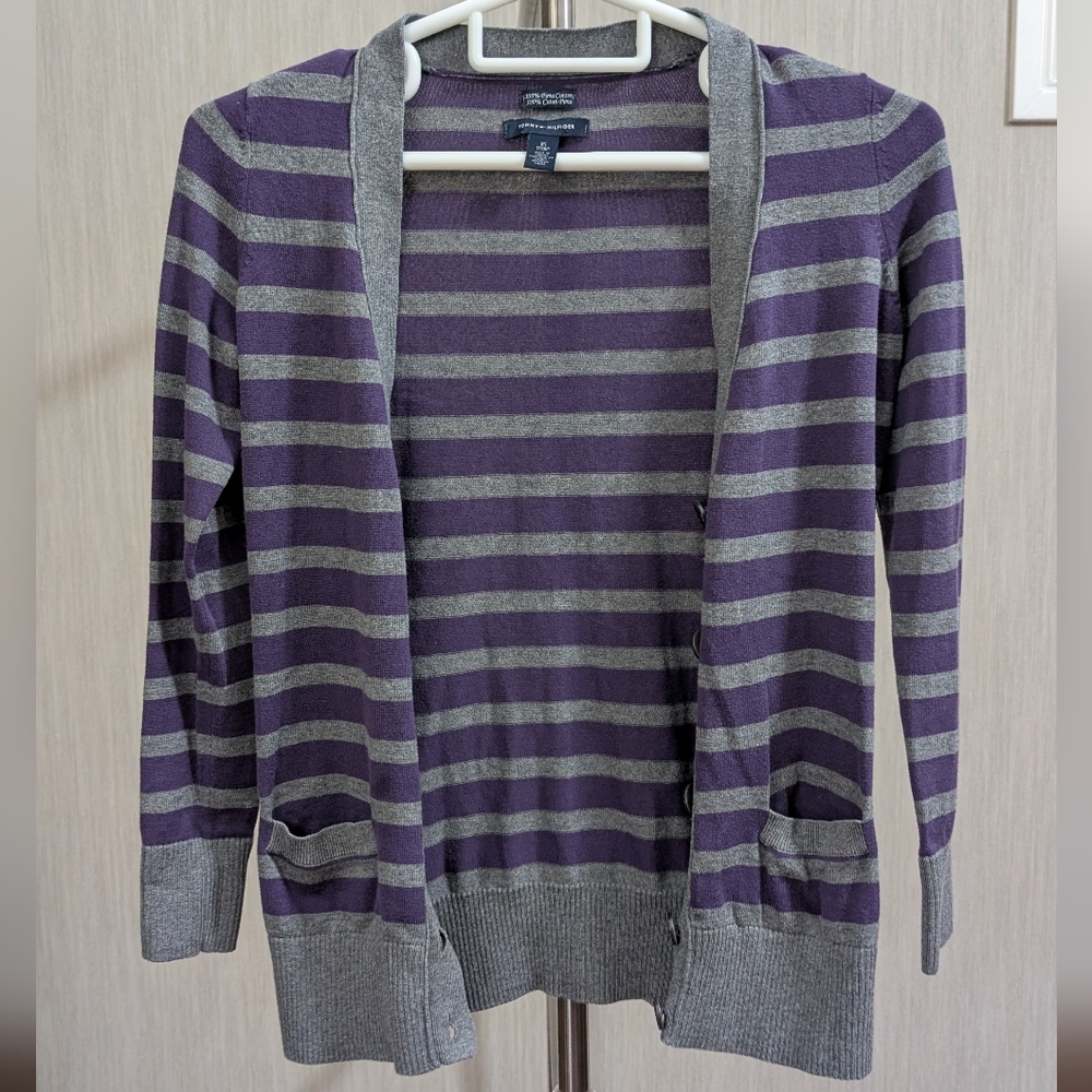 Tommy Hilfiger Striped Cardigan - Picture 2 of 5